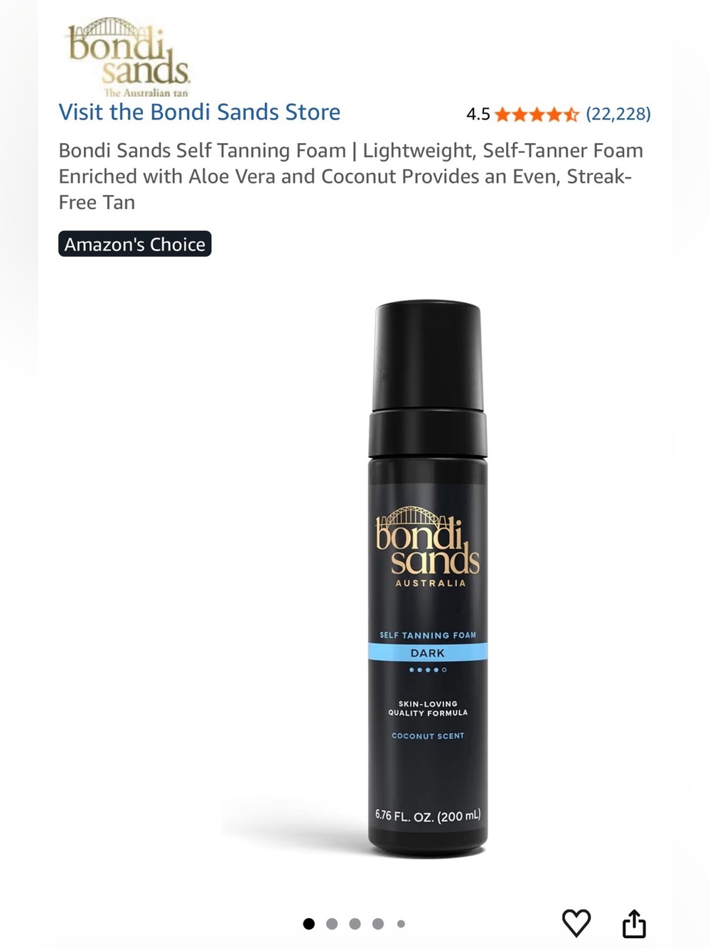 Bondi Sands Self Tanning Foam - Dark